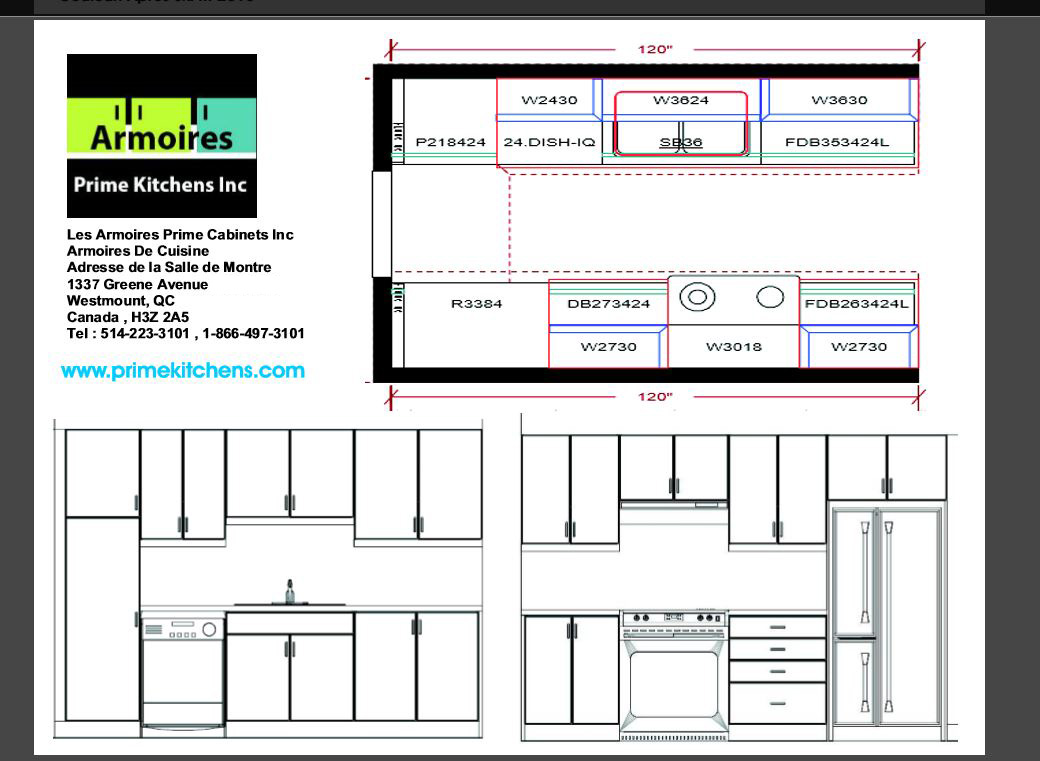 Melamine Kitchens Plan - Cuisine en Mélamine