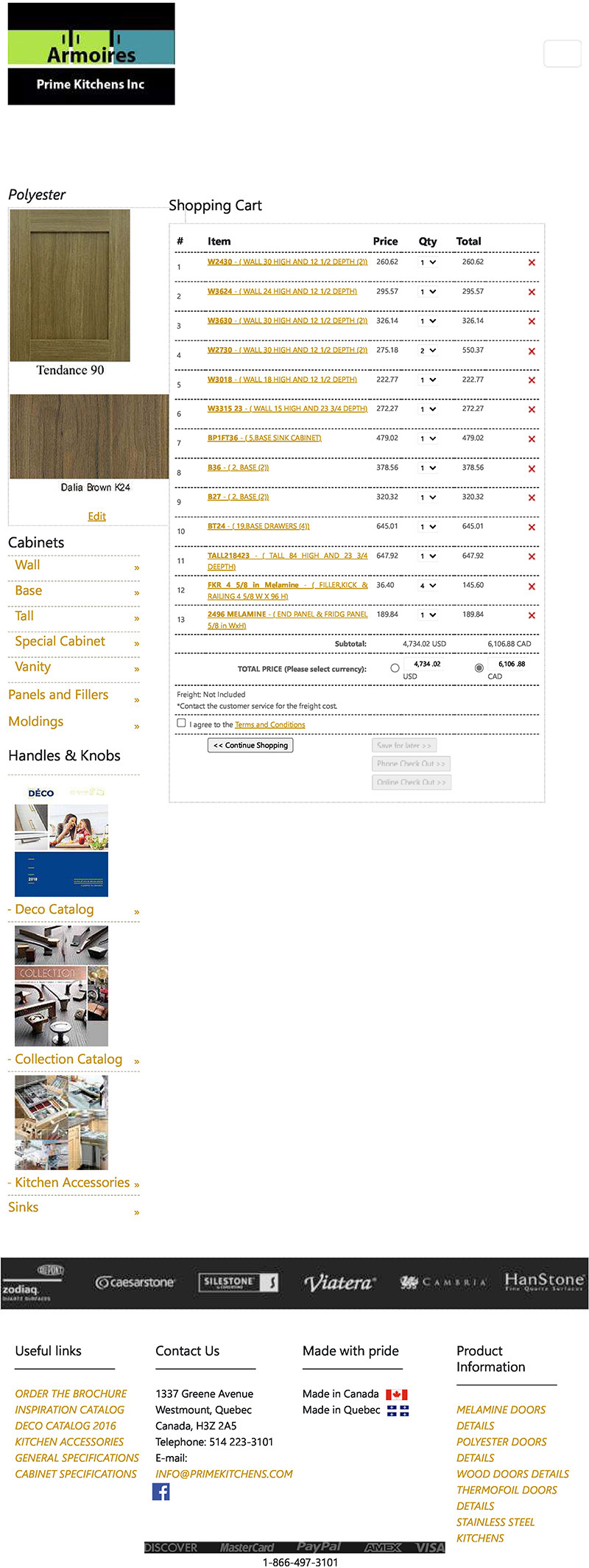 Polyester Kitchens Plan - Cuisine en Polyester